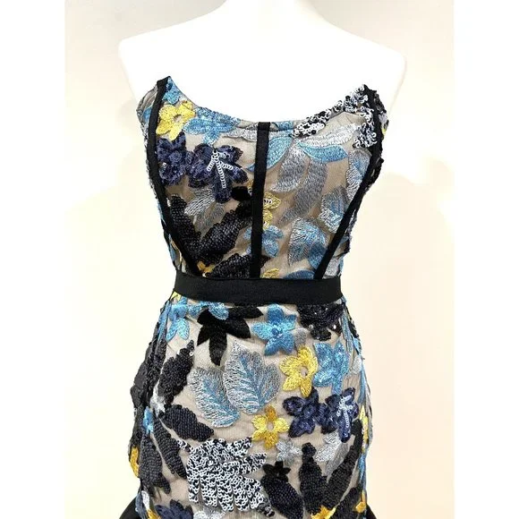 Beautiful Sequin floral dress - Picture 5 of 8